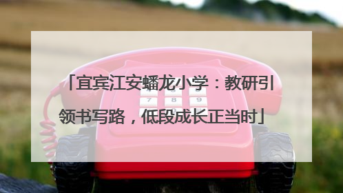 宜宾江安蟠龙小学：教研引领书写路，低段成长正当时